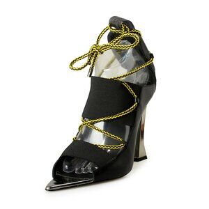 Scuderia Ferrari Women's Leather Open Toe Ankle Strap Pump Shoes US 10 IT 40